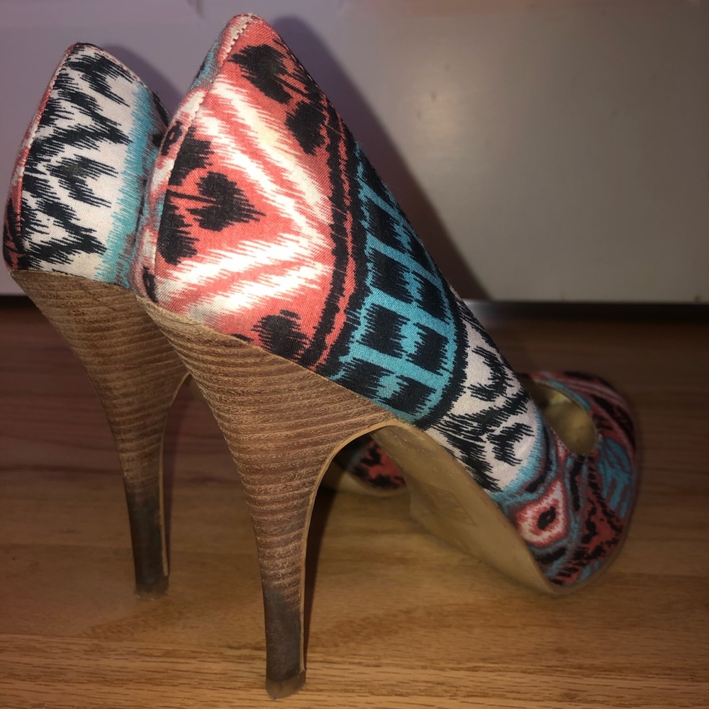 Tribal Print Heels